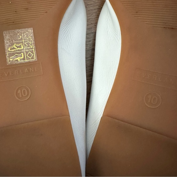 Everlane White The Day Loafer Leather Shoes Flats Size 10 Made in Italy - Picture 6 of 8